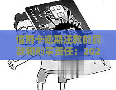 信用卡逾期还款的罚款和刑事责任：2021年你需要知道的一切