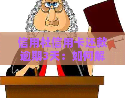 信用社信用卡还款逾期3天：如何解决逾期问题？逾期后果及补救措一览