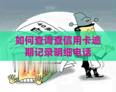 如何查询查信用卡逾期记录明细电话