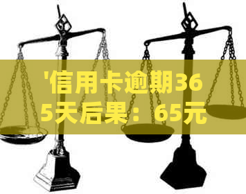 '信用卡逾期365天后果：65元、60元、30元、60元逾期处理方式及影响'