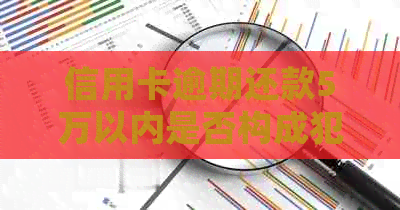 信用卡逾期还款5万以内是否构成犯罪？处理方法和后果全面解析