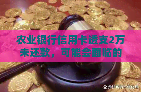 农业银行信用卡透支2万未还款，可能会面临的法律后果与解决方法