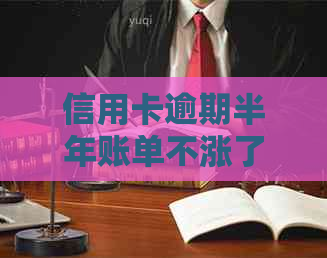 信用卡逾期半年账单不涨了怎么回事：还清欠款后仍可用，2020年逾期金额解惑