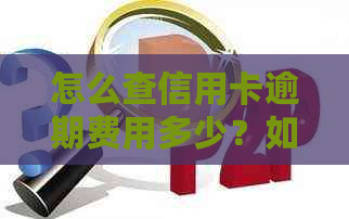 怎么查信用卡逾期费用多少？如何查询信用卡逾期还款记录和逾期天数？