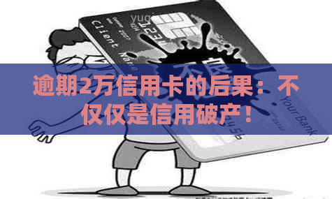 逾期2万信用卡的后果：不仅仅是信用破产！