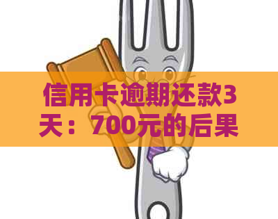 信用卡逾期还款3天：700元的后果与应对策略