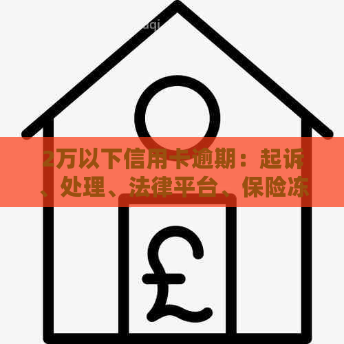 2万以下信用卡逾期：起诉、处理、法律平台、保险冻结、通讯录爆了怎么办？