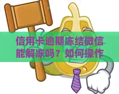 信用卡逾期冻结微信能解冻吗？如何操作？