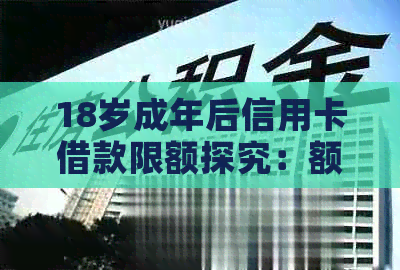 18岁成年后信用卡借款限额探究：额度、审批与还款注意事项