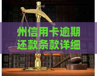 州信用卡逾期还款条款详细解析，各大平台政策一览