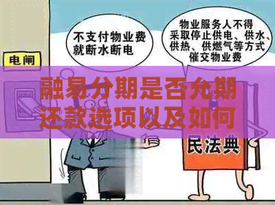 融易分期是否允期还款选项以及如何操作？