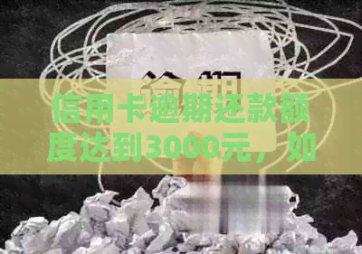 信用卡逾期还款额度达到3000元，如何计算合理的利息增长？