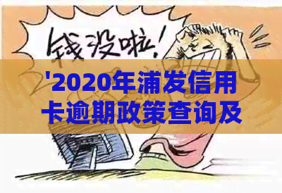 '2020年浦发信用卡逾期政策查询及起诉概率——全面解析'