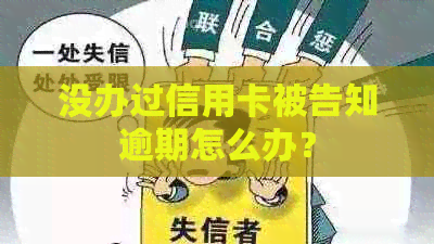 没办过信用卡被告知逾期怎么办？