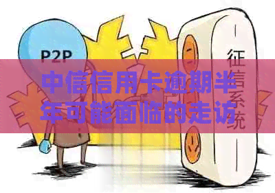 中信信用卡逾期半年可能面临的走访和起诉：如何应对、解决及相关费用说明