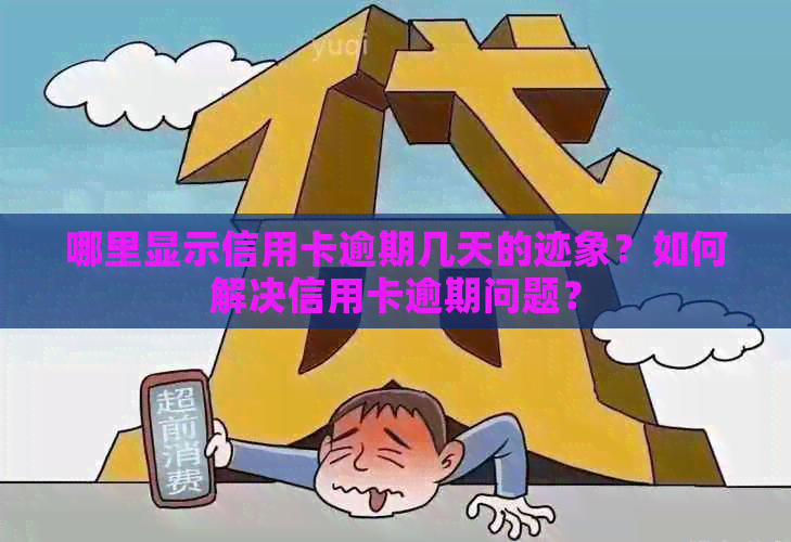 哪里显示信用卡逾期几天的迹象？如何解决信用卡逾期问题？