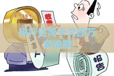 招行信用卡欠四万多逾期