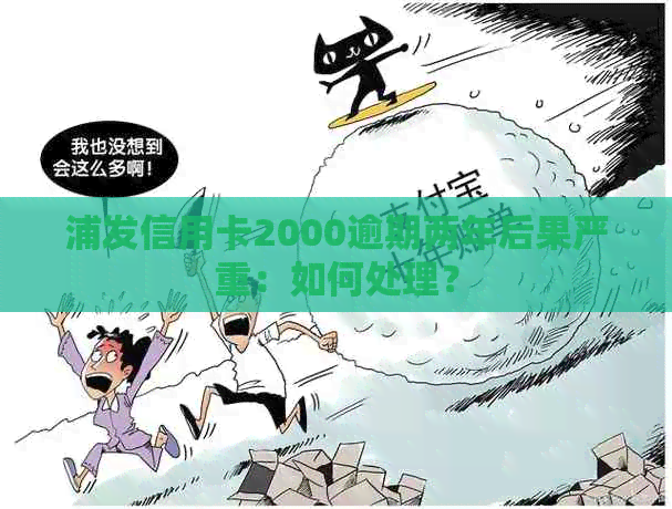 浦发信用卡2000逾期两年后果严重：如何处理？