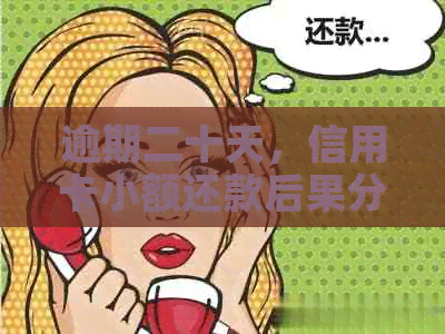 逾期二十天，信用卡小额还款后果分析：影响个人信用、罚款及利息累积