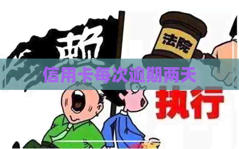 信用卡每次逾期两天