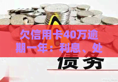 欠信用卡40万逾期一年：利息、处理方式与案例分析