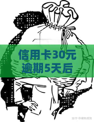 信用卡30元逾期5天后果及解决办法