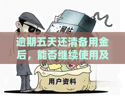 逾期五天还清备用金后，能否继续使用及安全性问题