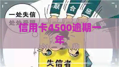 信用卡4500逾期一年