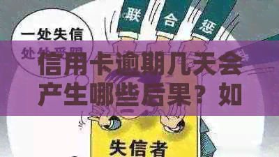 信用卡逾期几天会产生哪些后果？如何避免逾期还款？