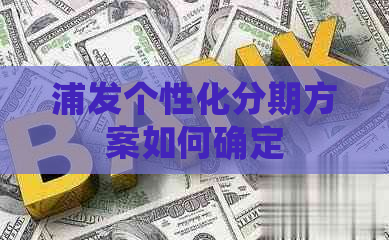 浦发个性化分期方案如何确定