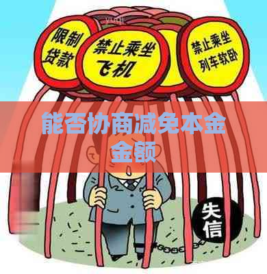 能否协商减免本金金额