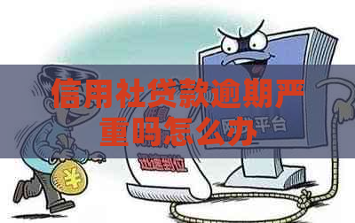 信用社贷款逾期严重吗怎么办