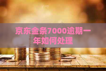 京东金条7000逾期一年如何处理