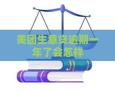 美团生意贷逾期一年了会怎样