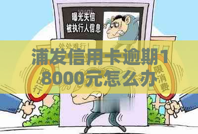 浦发信用卡逾期18000元怎么办