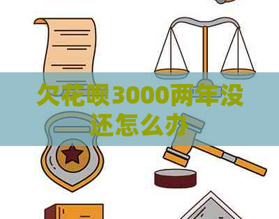 欠花呗3000两年没还怎么办