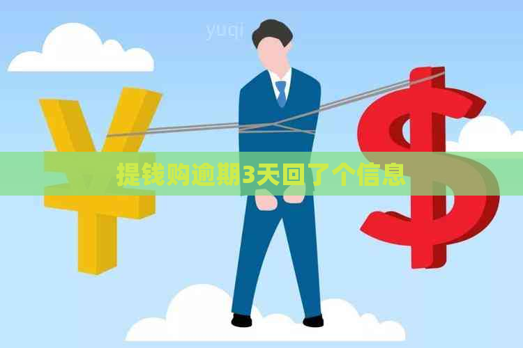 提钱购逾期3天回了个信息