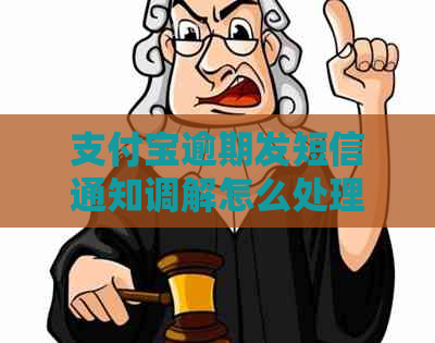 支付宝逾期发短信通知调解怎么处理-支付宝逾期发短信通知调解怎么处理的