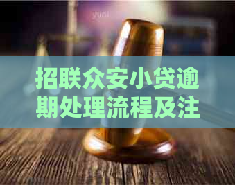 招联众安小贷逾期处理流程及注意事项-招联众安小贷逾期处理流程及注意事项是什么