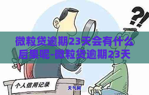 微粒贷逾期23天会有什么后果呢-微粒贷逾期23天会有什么后果呢怎么办