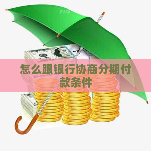 怎么跟银行协商分期付款条件