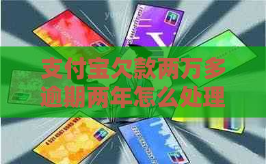 支付宝欠款两万多逾期两年怎么处理