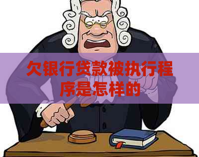 欠银行贷款被执行程序是怎样的