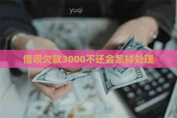 借呗欠款3000不还会怎样处理