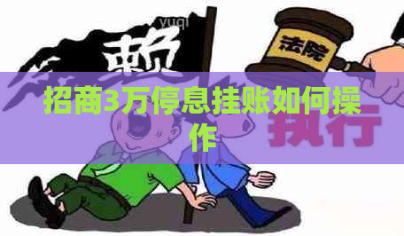 招商3万停息挂账如何操作