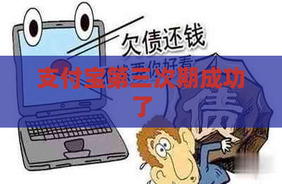 支付宝第三次期成功了