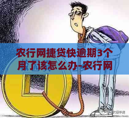 农行网捷贷快逾期3个月了该怎么办-农行网捷贷快逾期3个月了该怎么办呢