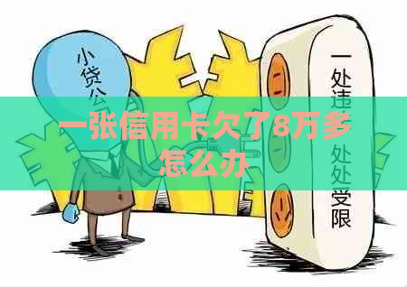 一张信用卡欠了8万多怎么办