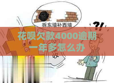 花呗欠款4000逾期一年多怎么办