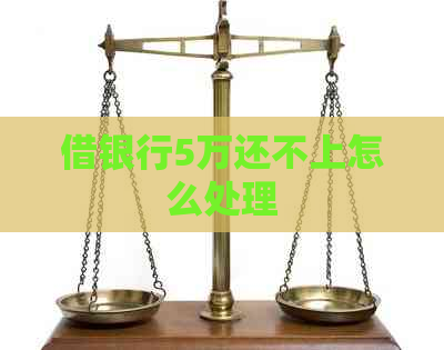 借银行5万还不上怎么处理